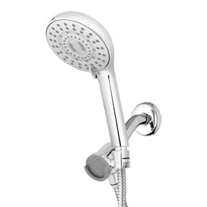 8-Spray Wall Mount Magnet Assist Multi Height Handheld Shower Head 1.8 GPM in Chrome