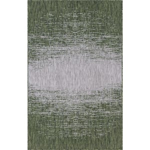 Green Ombre Outdoor 9 ft. x 12 ft. Area Rug