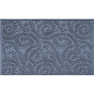 Aqua Shield Boxwood Bluestone 35 in. x 59 in. PET Polyester Door Mat