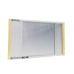 adjustable screen window aluminum grey ventilator marvin