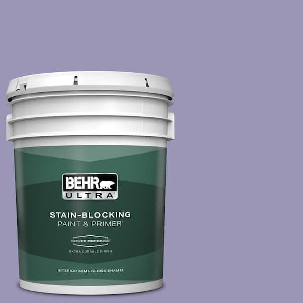 BEHR ULTRA 5 gal. #640D-5 June Berry Extra Durable Semi-Gloss Enamel Interior Paint & Primer