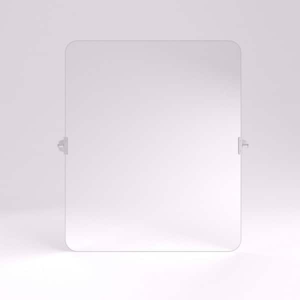 Vectra 24 in. W x 36 in. H Rectangular Framed Tilt Wall Mount Bathroom Vanity Mirror in Chrome