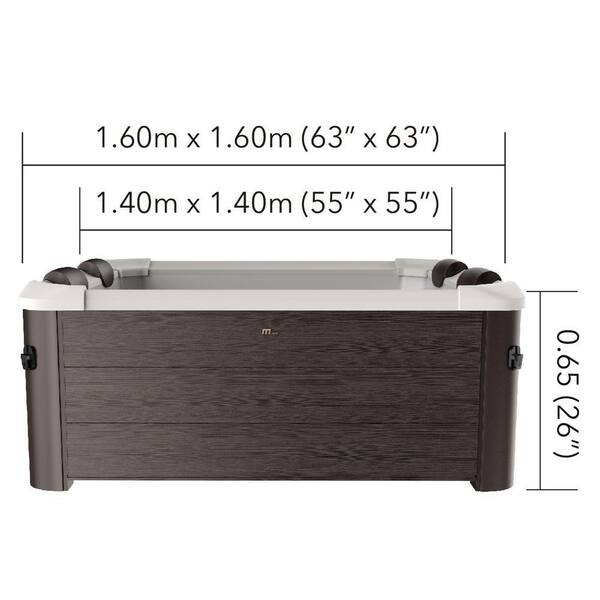 M SPA TRIBECA, FRAME SERIES, 6-Person, 140 Air Bubble Massage