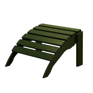 Icon Forest Green Plastic Outdoor Ottoman