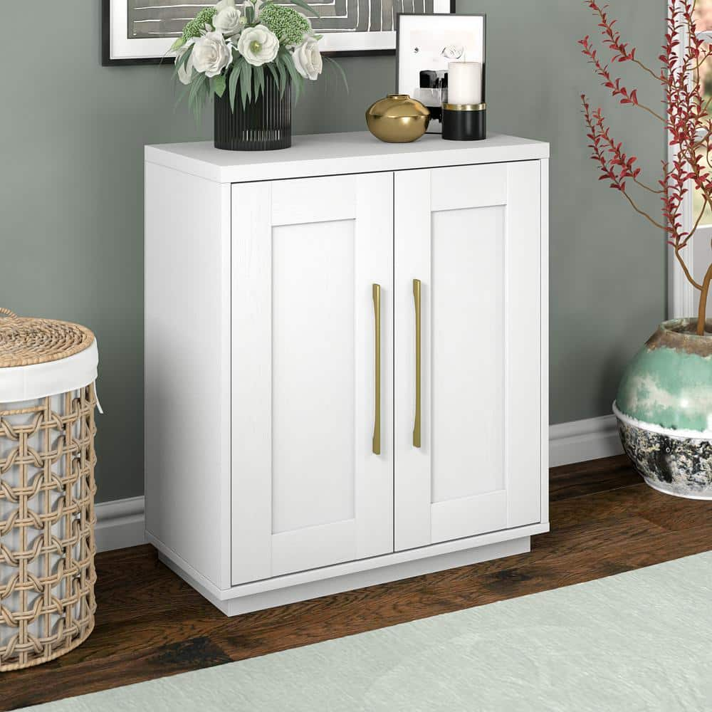 Meyer&Cross Tillman 28 in. White Rectangular Accent Storage Cabinet ...