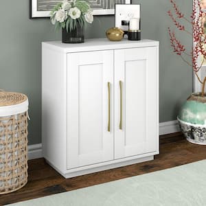 Tillman 28 in. White Rectangular Accent Storage Cabinet