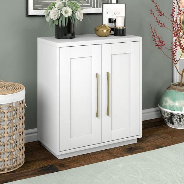 Tillman 28 in. White Rectangular Accent Storage Cabinet
