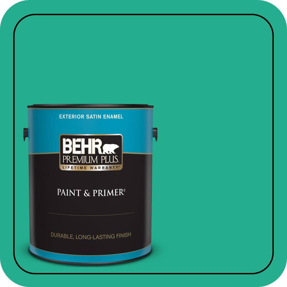 1 gal. #480B-5 Mermaid Song Satin Enamel Exterior Paint & Primer price history on PriceWatchPro