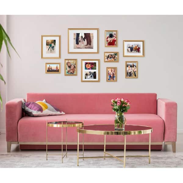 Adlynn Gold Picture Frames (Set of 10)