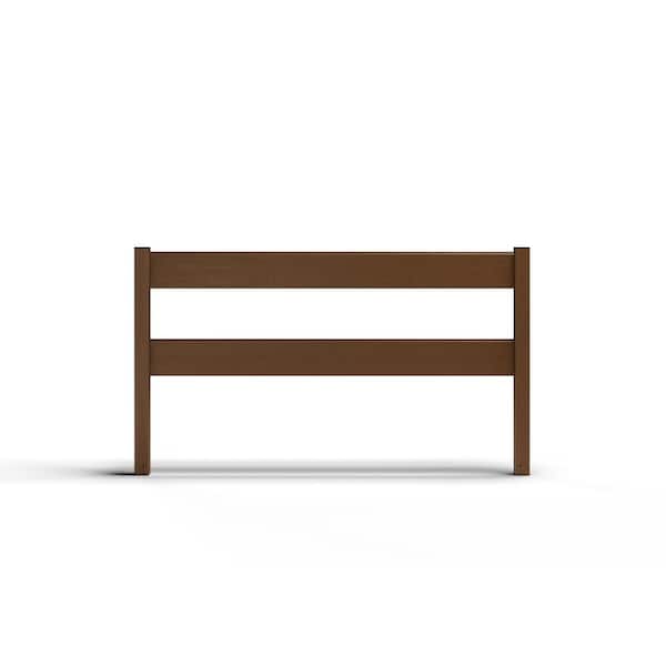 Composite Modern 2 Board Ranch Rail (3 ft. H x 5.75 ft. W) Rosewood