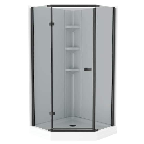 Classic 38 in. L x 38 in. W x 70.63 in. H Corner Shower Stall/Kit