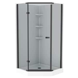 Classic 38 in. L x 38 in. W x 70.63 in. H Corner Shower Stall/Kit