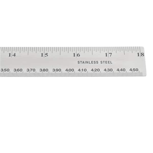 Empire 18 in Stiff Ruler Heavy Duty Straight Edge Stainless Steel Long Term Use 