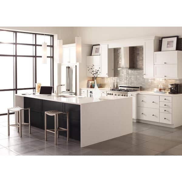 Cottage 14.5 in. W x 0.75 in. D x 14.5 in. H in Snowdrift Cabinet Door Sample