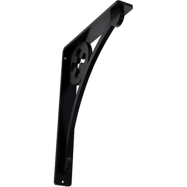 Ekena Millwork 1-1/2 in. x 10 in. x 7-1/2 in. Wrought Iron Single Center Brace Crawley Bracket