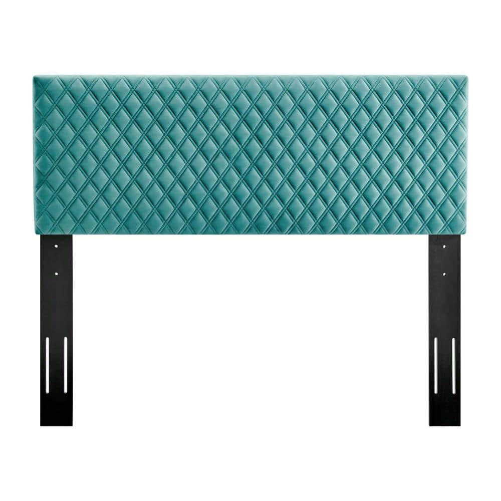 Reviews for MODWAY Angela Teal Full/Queen Performance Velvet Headboard