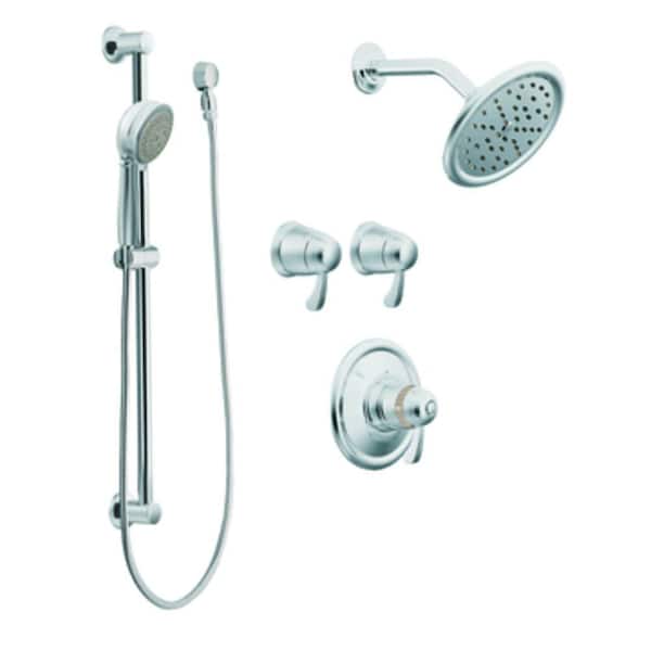 MOEN ExactTemp Vertical Spa Trim Kit in Chrome
