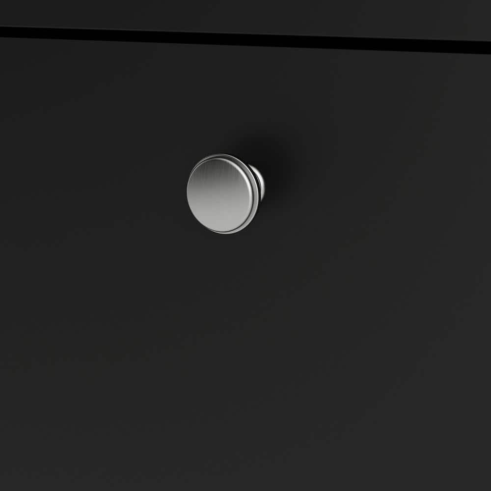 Madrid Black Matte 2 Door Sideboard with 3 Drawers