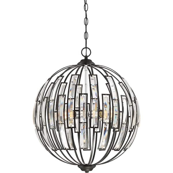 Quoizel Dawn 4-Light Earth Black Pendant