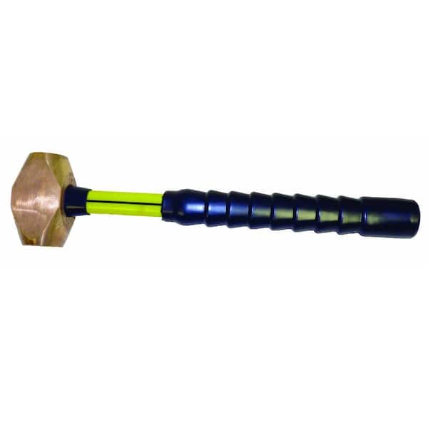 6 lb. Brass Sledge Hammer with 18 in. Fiberglass Handle