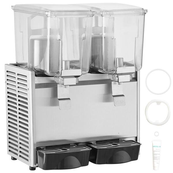 Commercial Stainless Steel Drink Dispenser - 4.8 Gallon Capacity With Cooling & 360° Mixing