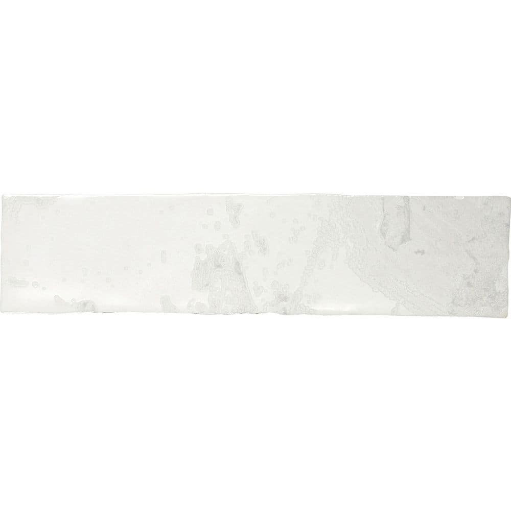 Splash Coconut White 2.94 in. x 11.88 in. Textured Look Subway Ceramic Wall