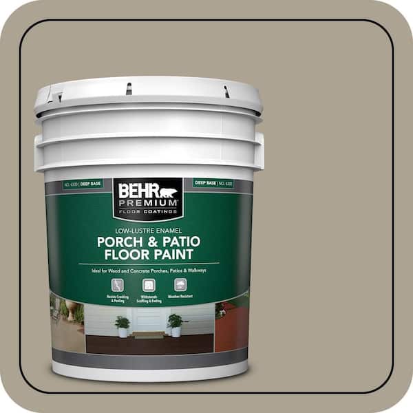 5 gal. #PFC-37 Putty Beige Low-Lustre Enamel Interior/Exterior Porch and Patio Floor Paint