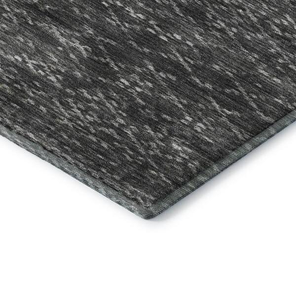 Mayfield Premium Machine Washable Abstract AMF2150 Charcoal 9 ft. x 12 ft. Area Rug