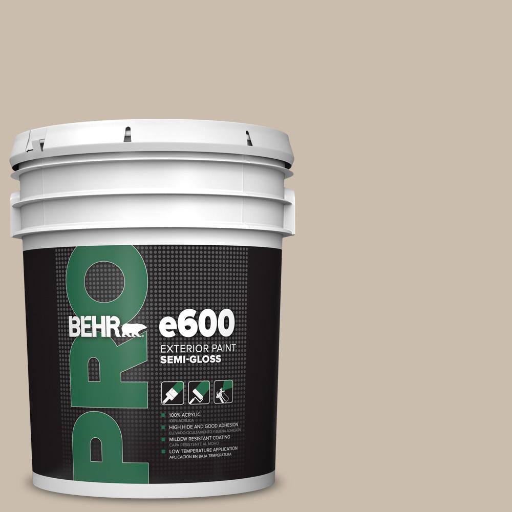 BEHR PRO 5 gal. PPU513 Creamy Mushroom SemiGloss Acrylic Exterior