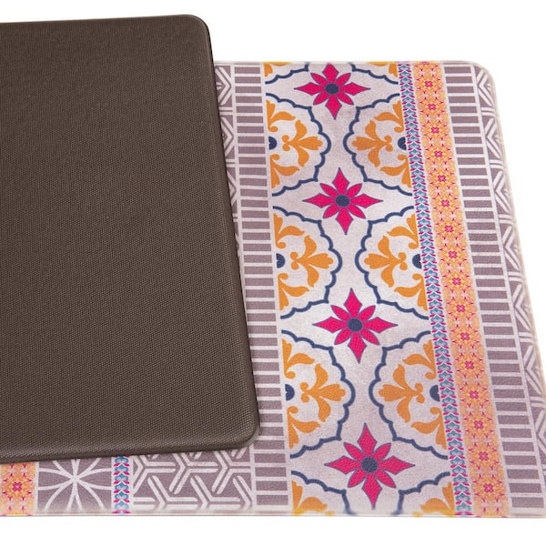 Boho Shade Multi 18 in. x 47 in. Anti-Fatigue Standing Mat