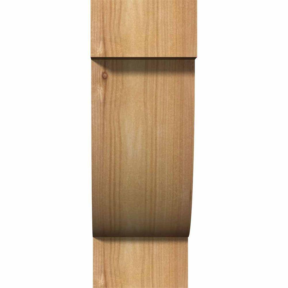 10" Western Red Cedar Smooth Rustic Corbel
