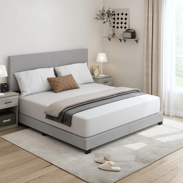 Furinno Tidur King Medium Firm Cooling Gel 12 In. Bed-in-a-Box Memory Foam Mattress