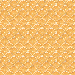 Orange Scallop Orange Matte Finish Vinyl on Non-Woven Non-Pasted Wallpaper Roll