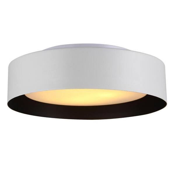 bromi design lynch flush mount ceiling light white