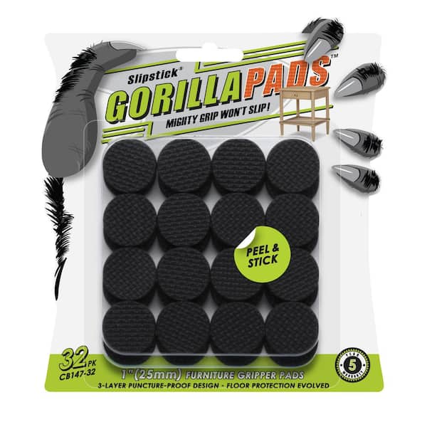 GorillaPads 1 in. Round Peel and Stick Gripper Pads (32-pack)