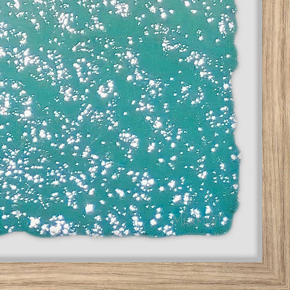 Turquoise Ocean and Sandy Shore Framed Landscape Print