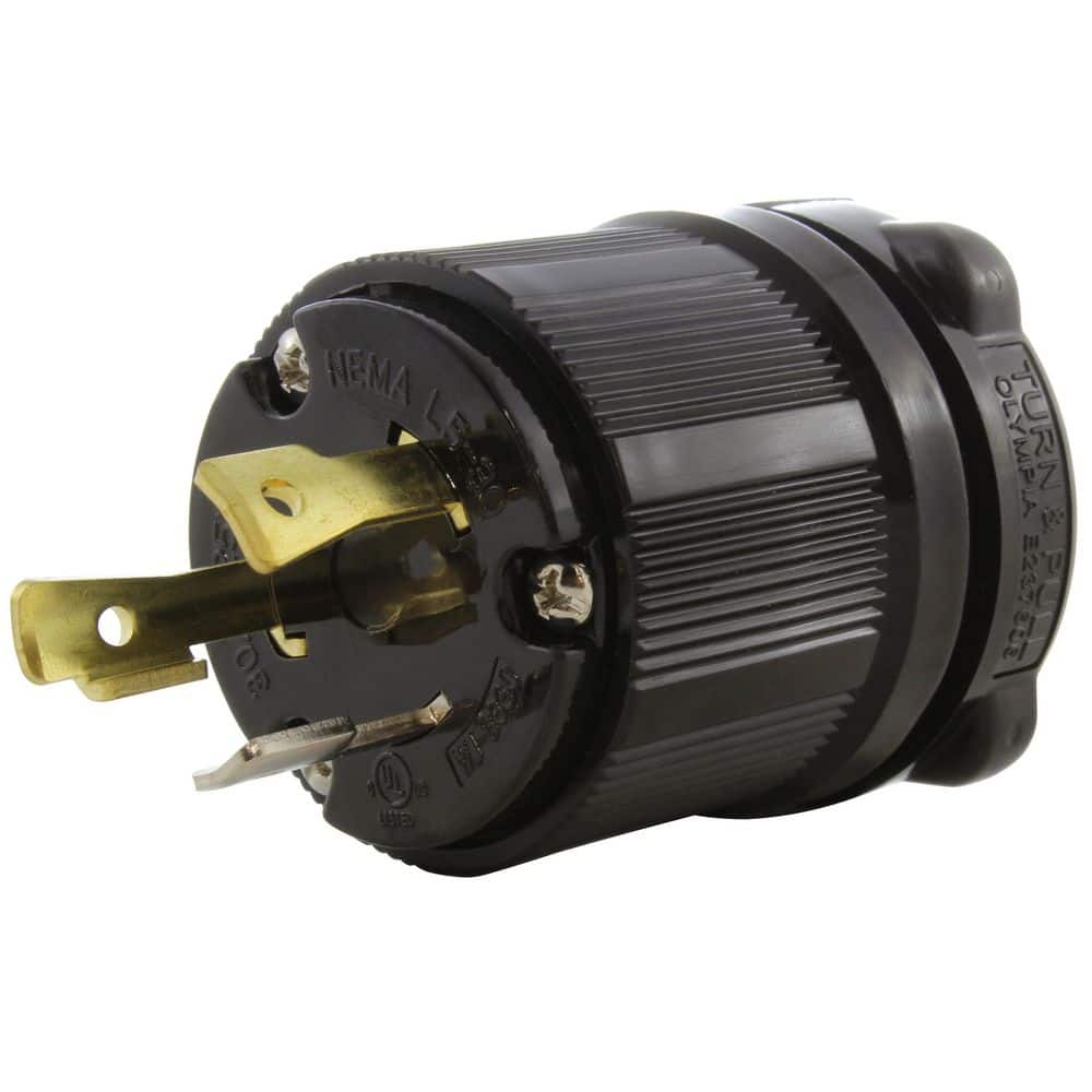 NEMA L5-30P 30A 125V 3 Prong Locking Male Plug in Black With UL, C-UL Approval price history on PriceWatchPro
