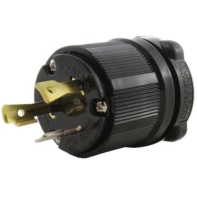 NEMA 30 Amp 125-Volt 3 Prong Locking Male Plug With UL C-UL Approval