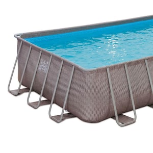 12 ft. x 24 ft. x 52 in. Rectangle 52 in. D Above Ground Frame Swimming Pool Set