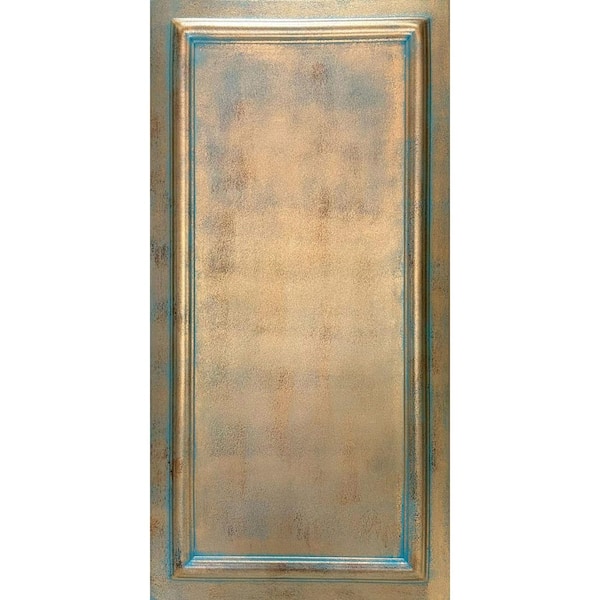 Framed Panel Aged Copper 1.6 ft. x 3.3 ft. Decorative Foam Glue Up Ceiling Tile (128.2 sq. ft. /case)