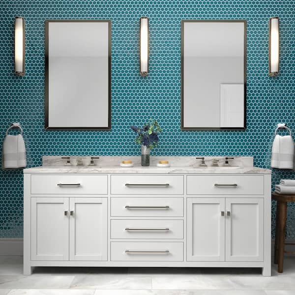 Restore Teal 10 in. x 12 in. Glazed Ceramic Hexagon Mosaic Tile (9.72 sq. ft./Case)