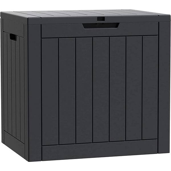 Kritiek onvoorwaardelijk Toestemming 30 Gal. Outdoor Storage Box, Black Deck Box for Patio Tools, Outdoor  Cushions and Pillows, Garden Supplies and More B098F2LGLX - The Home Depot