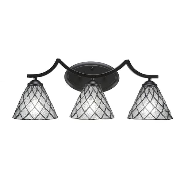 Unbranded Cleveland 8.5 in. 1-Light Matte Black Vanity Light