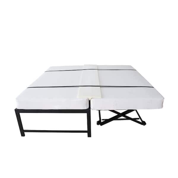 Kings Brand Furniture Twin To King Converter Foam Mattress Bridge Bed 57cm The Home Depot Kings Brand Furniture Twin To King, Convert Twin Beds To King