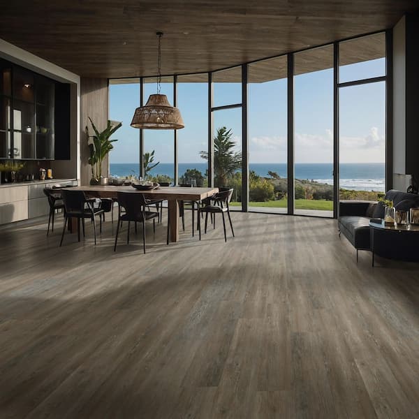 Big Horn 6 MIL x 6 in. x 36 in. Waterproof Click Lock Vinyl Plank Flooring (23.95 sq. ft. /case)