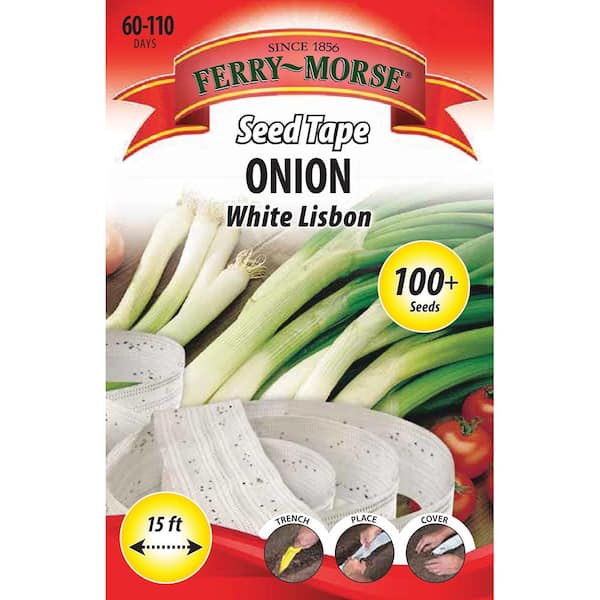 Ferry-Morse Onion White Lisbon Bunching Seed Tape