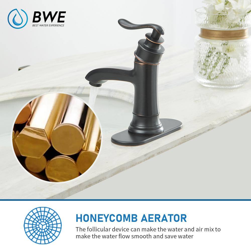 Oil Rubbed Bronze Single Handle Bathroom Faucet with Matte Finish