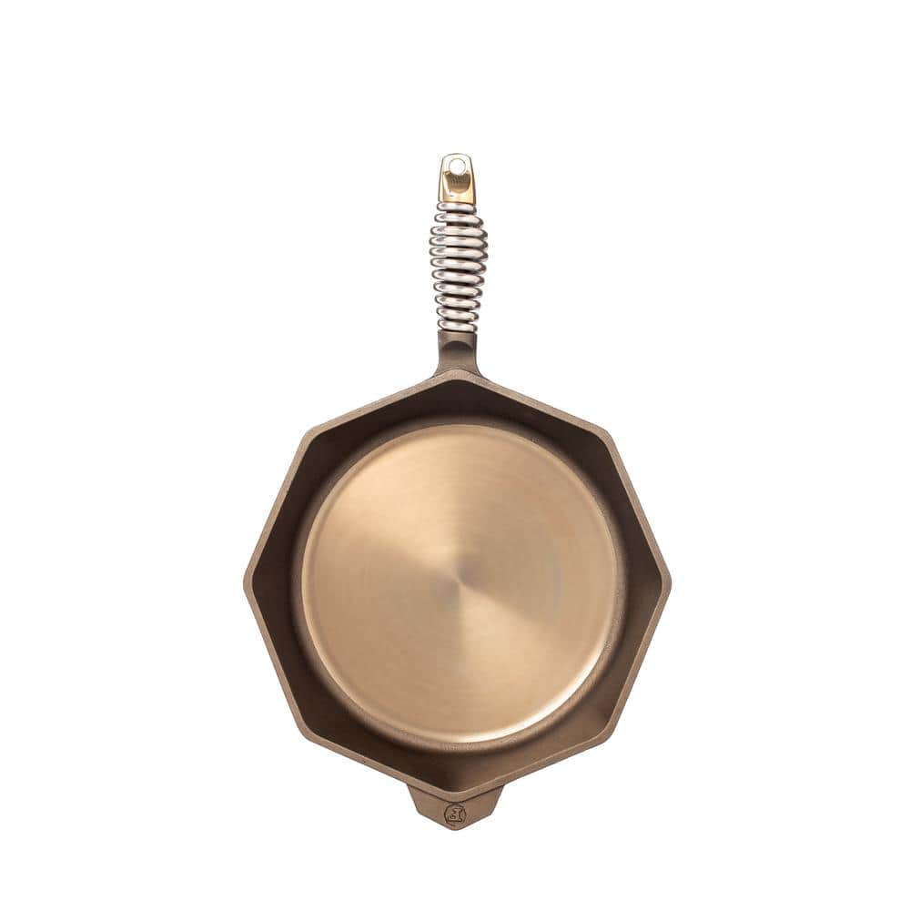 FINEX 12" Bronze Cast Iron Skillet with Stainless Steel Handle