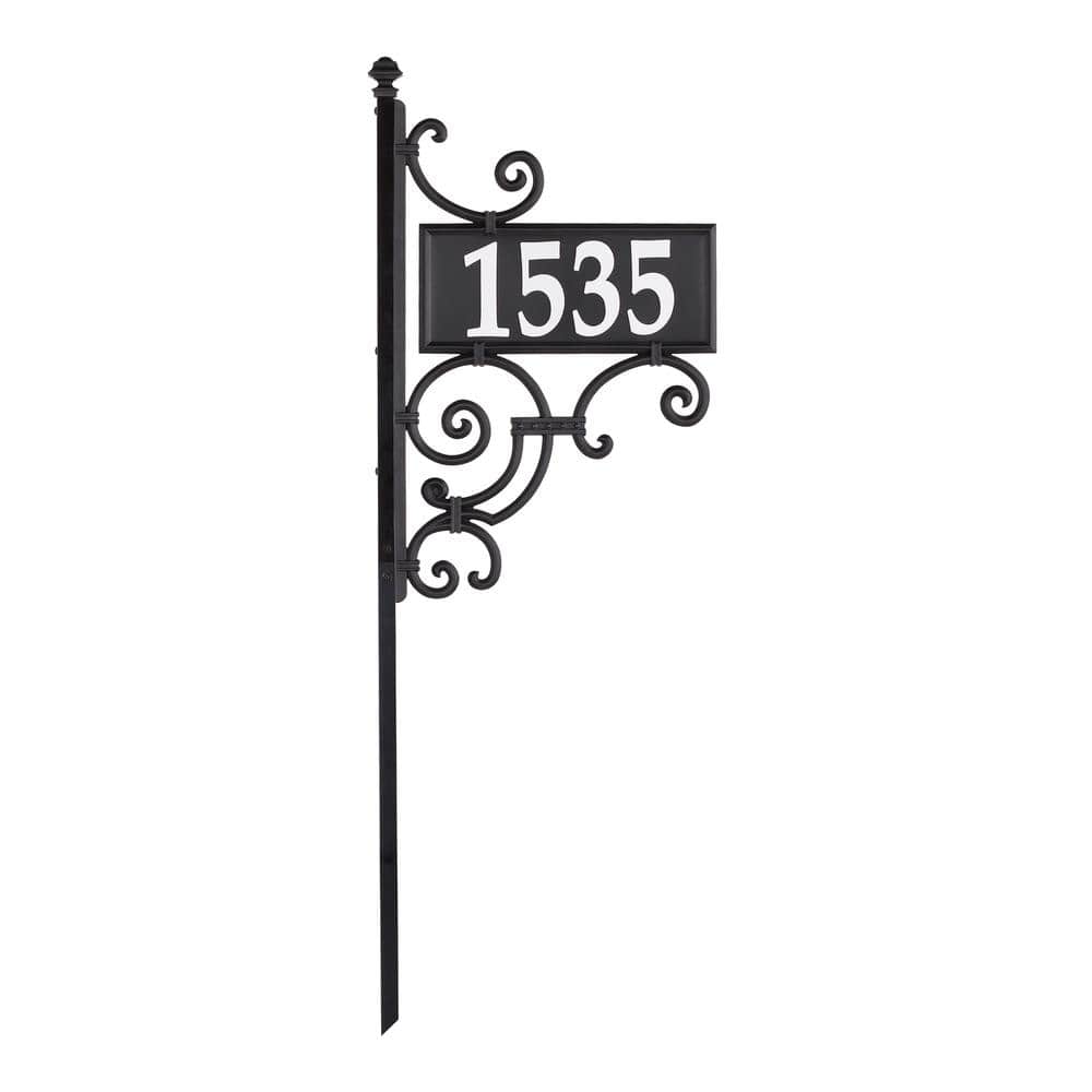 Nite Bright Ironwork Rectangle Reflective Address Post Sign