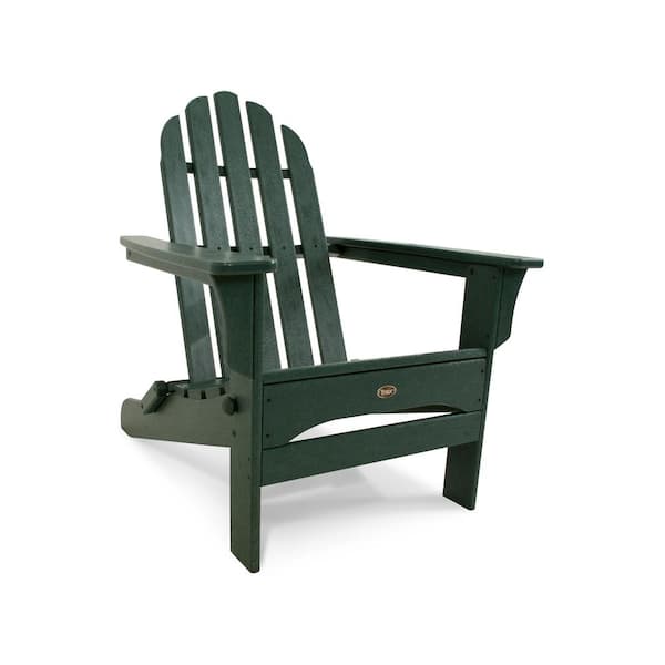 Trex Outdoor Furniture Cape Cod Rainforest Canopy Folding Plastic Adirondack Chair